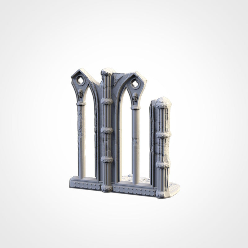 Cathedral Ruins 01 3D printed terrain view 10