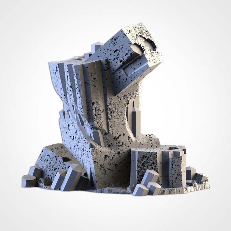 Basalt Crystals 3D printed terrain view 10