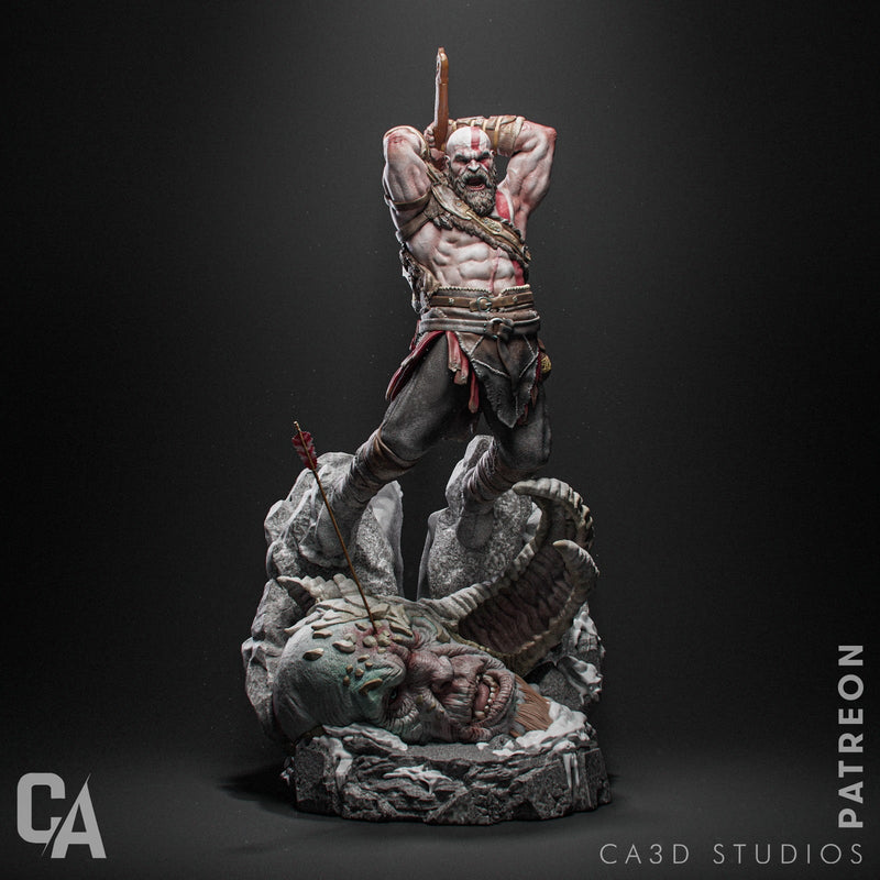 Kratos Resin Statue - Design 1 - view 6