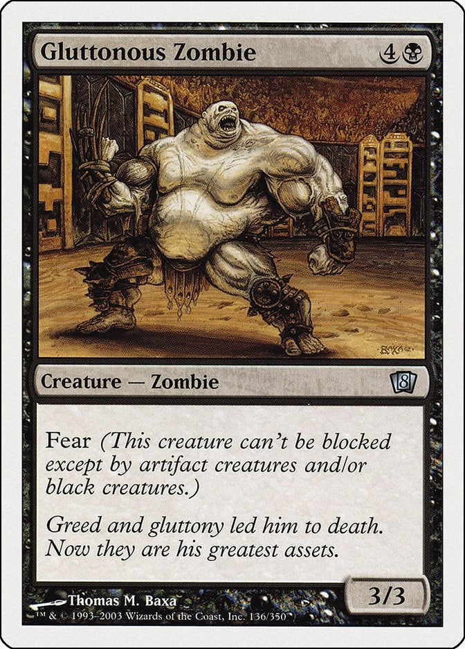 Gluttonous Zombie (136) [8ED]