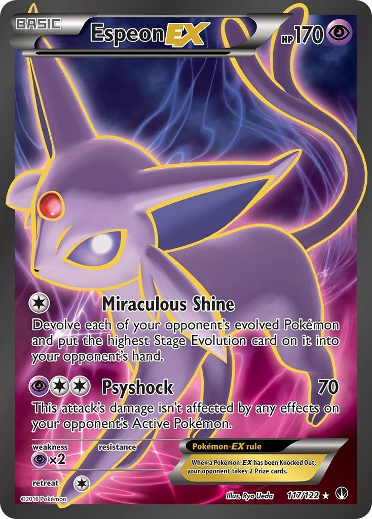 Espeon EX Full Art (117/122) [BKP]