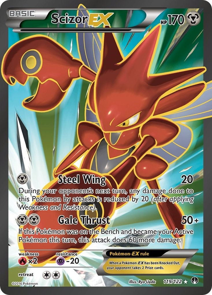 Scizor EX Full Art (119/122) [BKP]