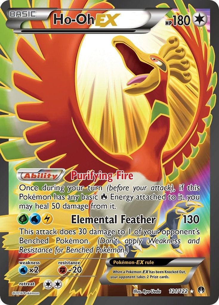 Ho Oh EX Full Art (121/122) [BKP]