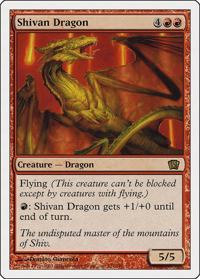 Shivan Dragon (221) [8ED]