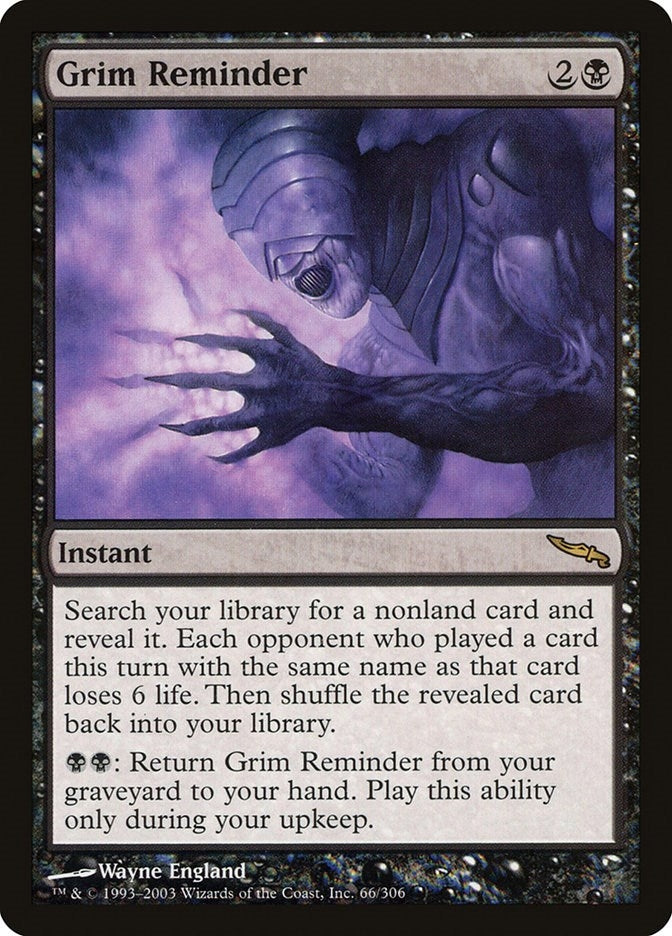 Grim Reminder (66) [MRD]