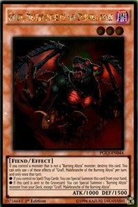 Graff, Malebranche of the Burning Abyss [PGL3-EN044] Gold Rare