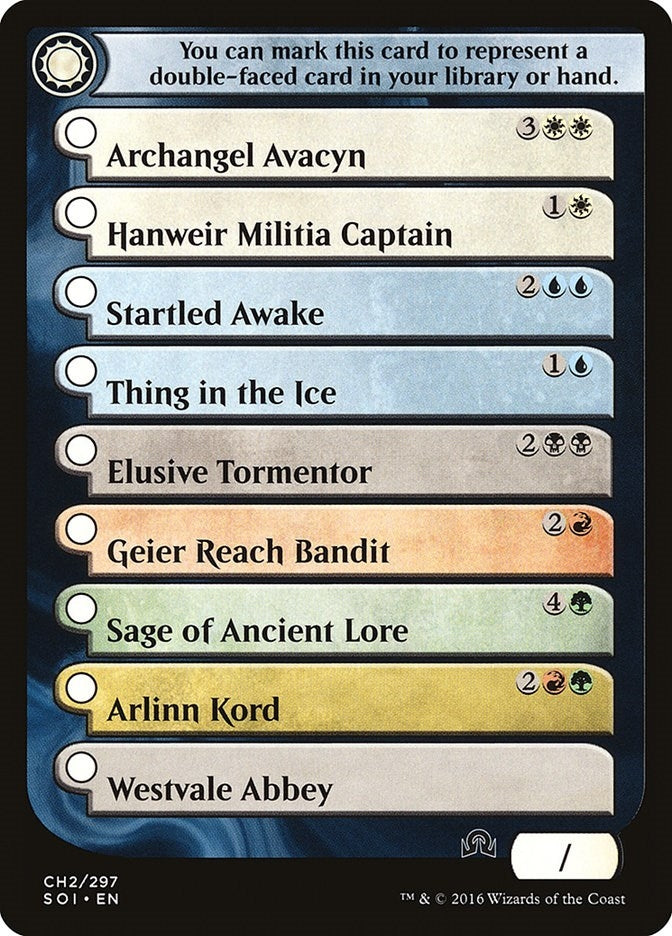 Checklist Card CH2 Shadows over Innistrad (CH2) [SOI]