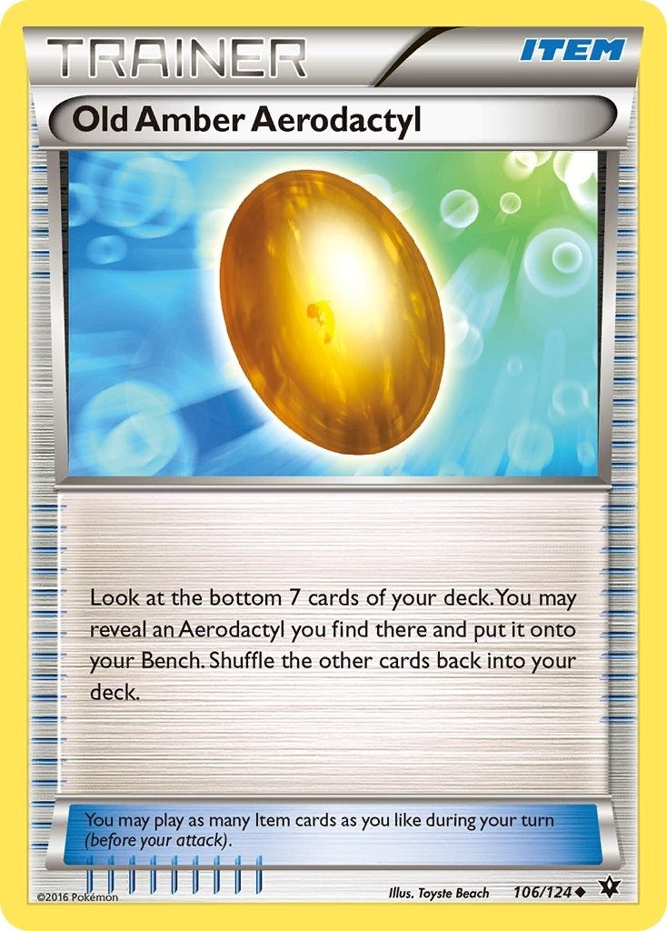 Old Amber Aerodactyl (106/124) [FCO]