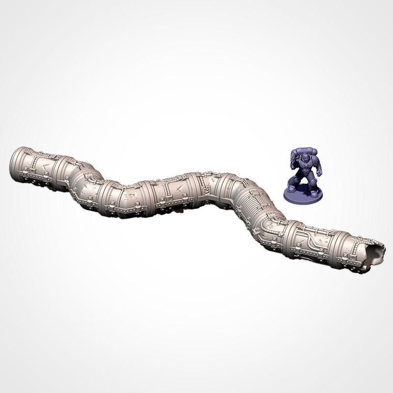 Modular Pipes 3D printed terrain view 11