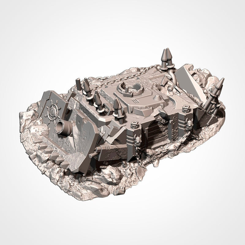 Infernal Tanks Destroyed 3D printed terrain view 11