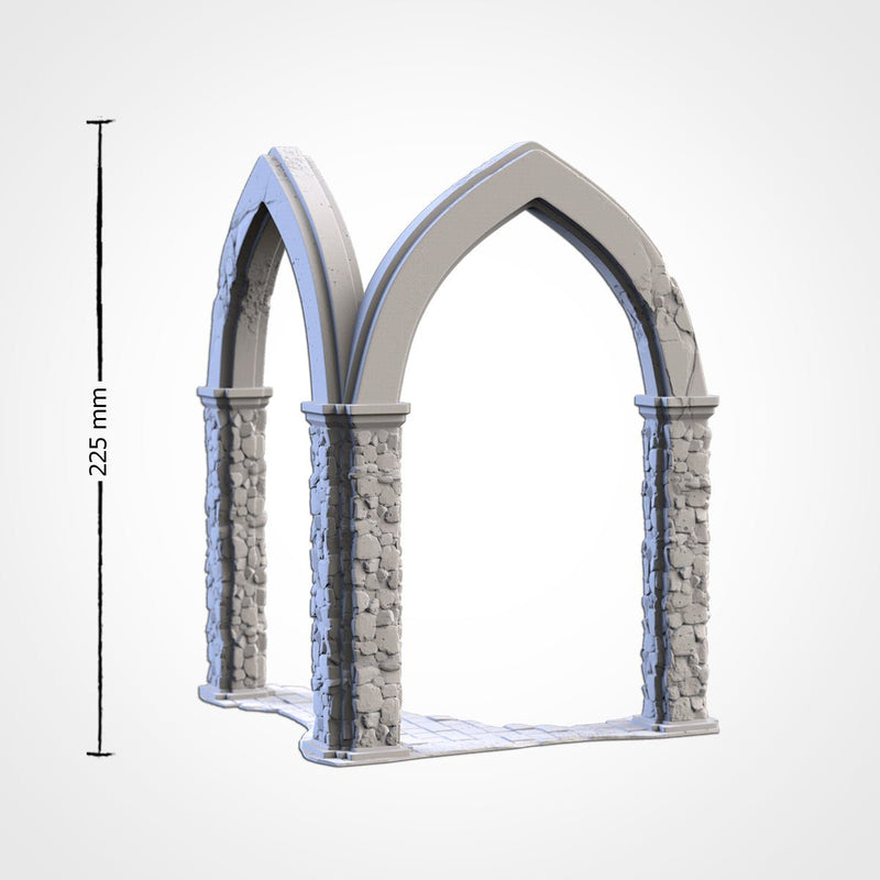 Majestic Ruins 3D printed terrain view 11