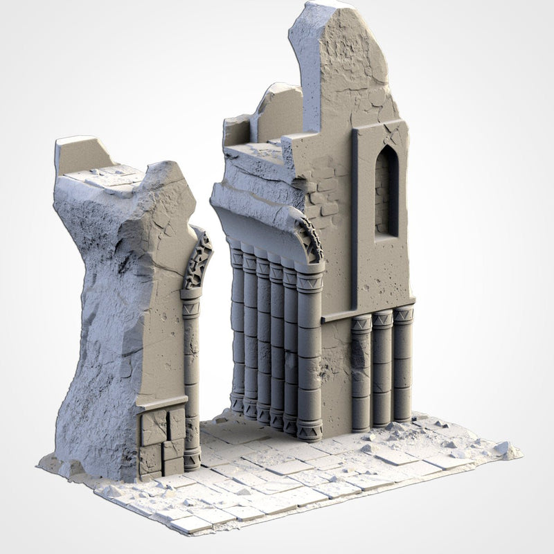 Ancient Civilization 3D printed terrain view 11