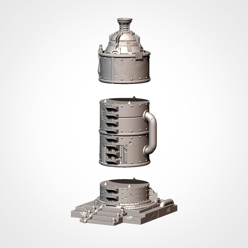 Industrial Sector 3D printed terrain view 11
