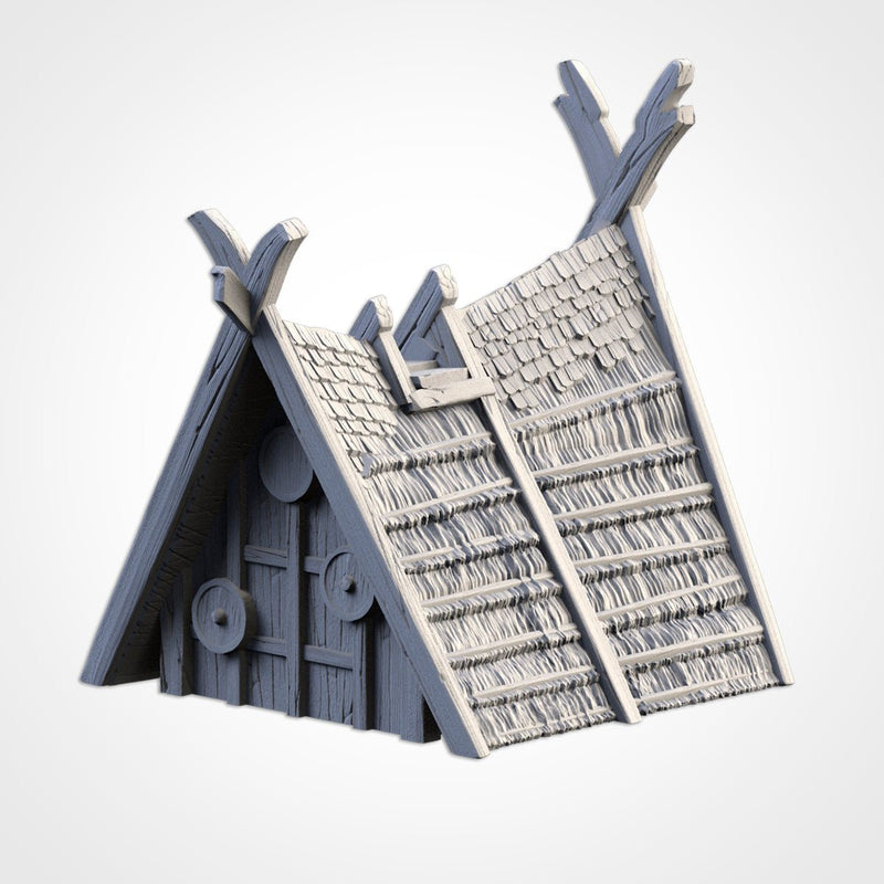 Viking Houses 3D printed terrain view 11