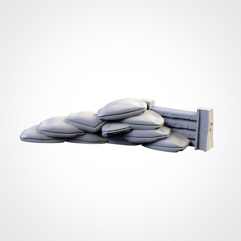 Street Barricades 3D printed terrain view 11