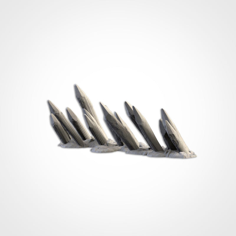 Wooden Fences & Stakes 3D printed terrain view 11