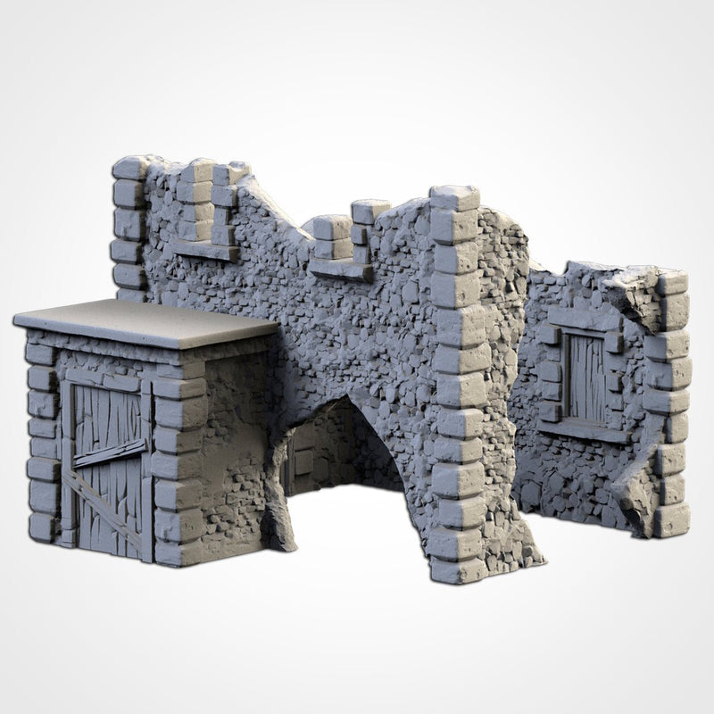 Abandoned Town 3D printed terrain view 11