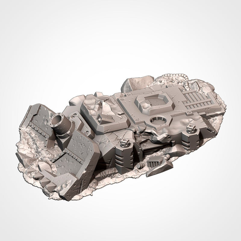 Crashed Tanks 3D printed terrain view 11