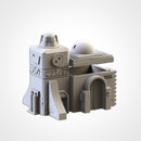 Desert Buildings 3D printed terrain view 11