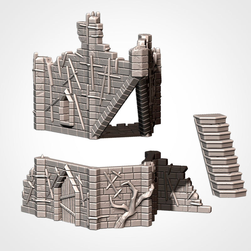 Cursed Fortress 3D printed terrain view 11