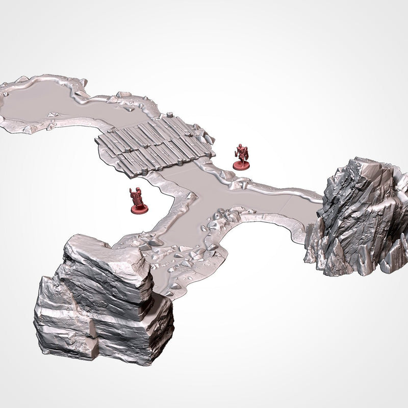 Classic Modular River 3D printed terrain view 11