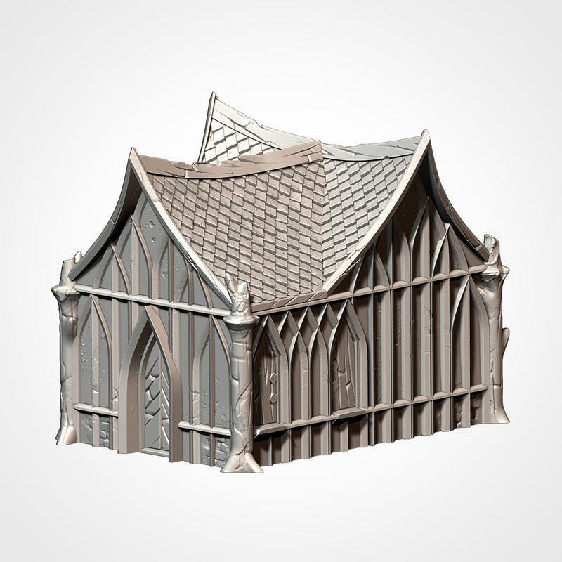 Wood Elf Village 3D printed terrain view 11