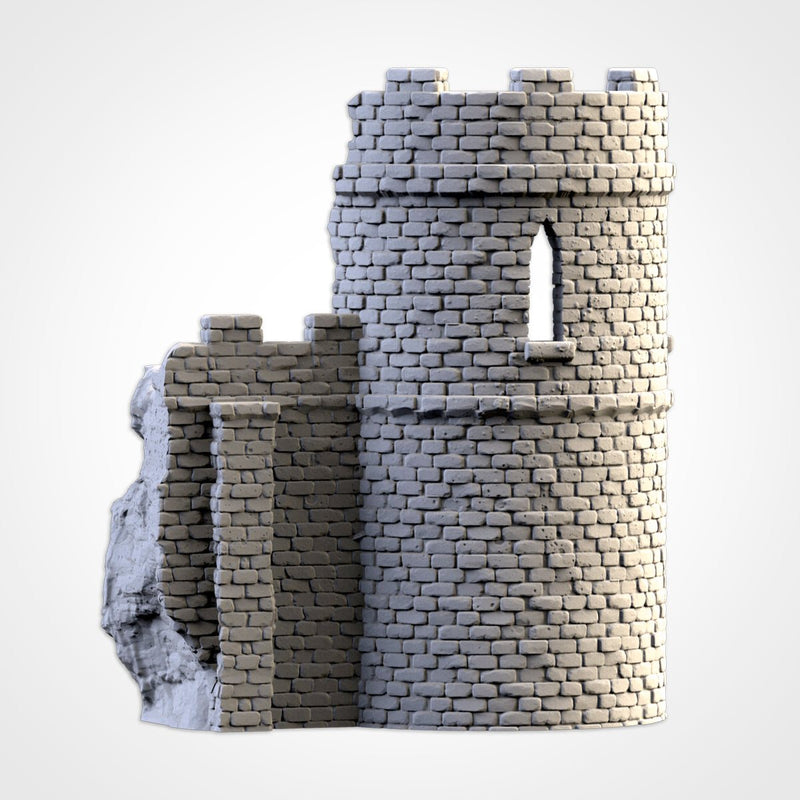 Ruined Castle 3D printed terrain view 11