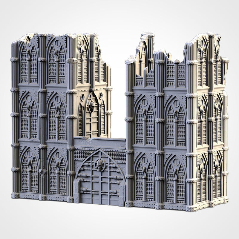 Cathedral Ruins 02 3D printed terrain view 11