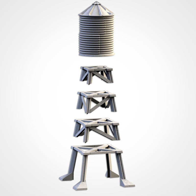 Silos & Storage Tanks 3D printed terrain view 11
