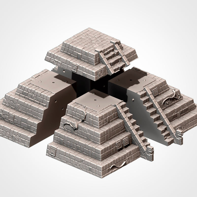 Buildings In The Jungle 3D printed terrain view 11
