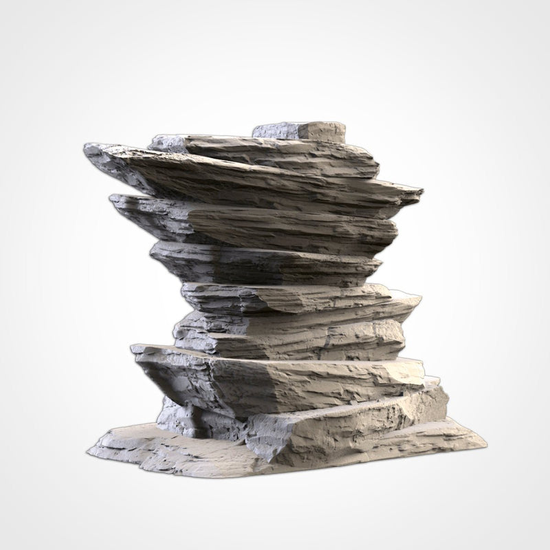 Desert Mountains 02 3D printed terrain view 11