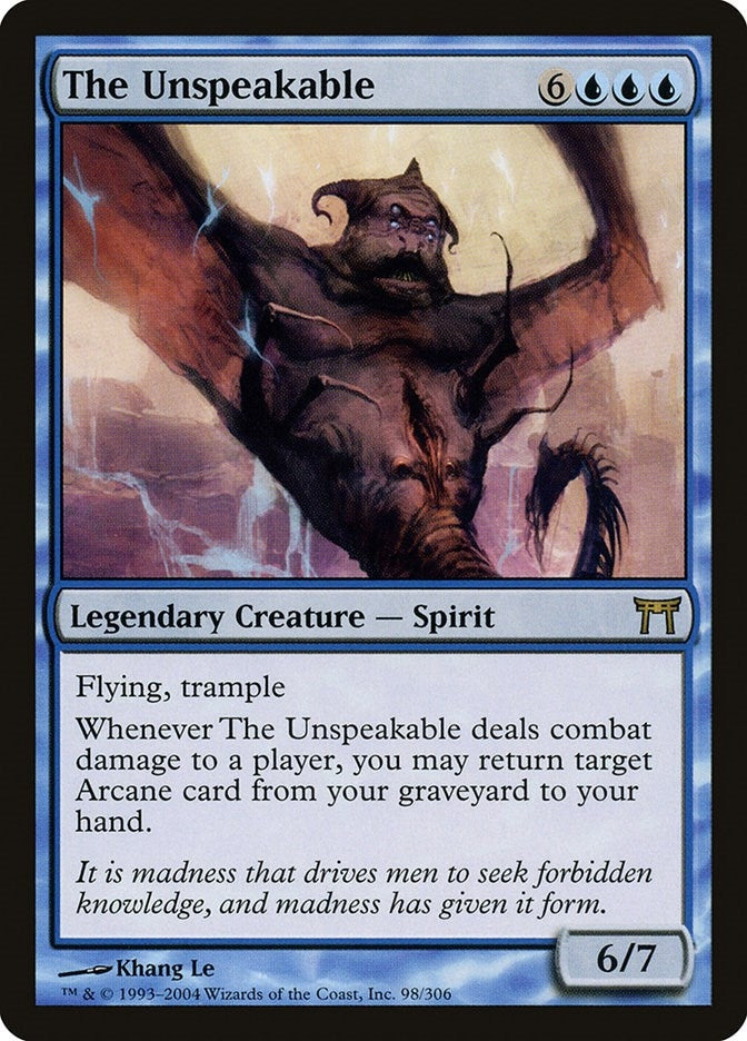 The Unspeakable (98) [CHK]