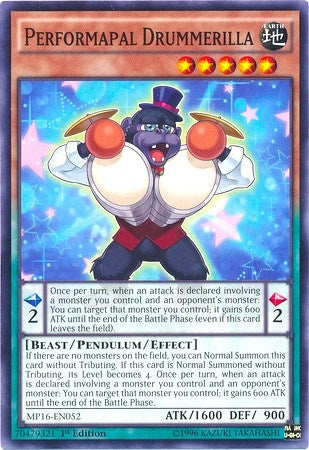 Performapal Drummerilla (MP16-EN052) [MP16]