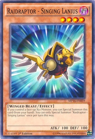 Raidraptor Singing Lanius (MP16-EN059) [MP16]
