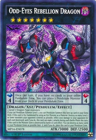 Odd Eyes Rebellion Dragon (MP16-EN078) [MP16]