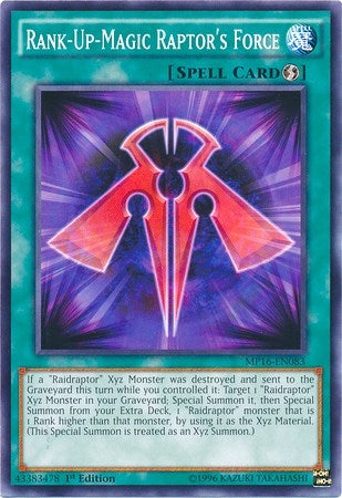 Rank Up Magic Raptors Force (MP16-EN083) [MP16]