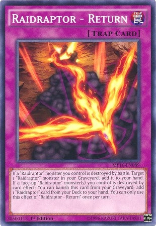 Raidraptor Return (MP16-EN089) [MP16]