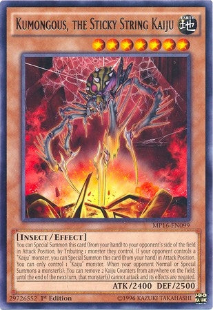 Kumongous the Sticky String Kaiju (MP16-EN099) [MP16]
