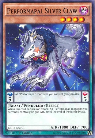Performapal Silver Claw (MP16-EN101) [MP16]
