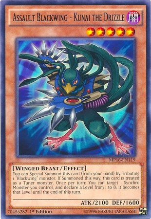 Assault Blackwing Kunai the Drizzle (MP16-EN119) [MP16]