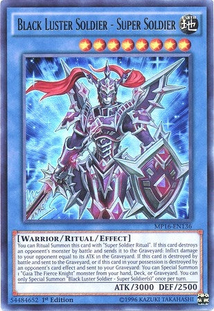 Black Luster Soldier Super Soldier (MP16-EN136) [MP16]