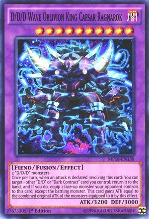 D D D Wave Oblivion King Caesar Ragnarok (MP16-EN138) [MP16]