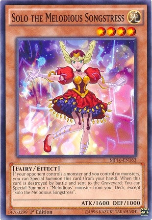 Solo the Melodious Songstress (MP16-EN183) [MP16]