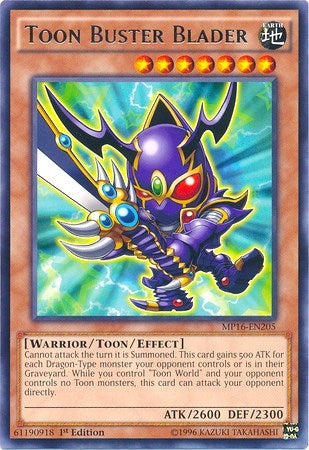 Toon Buster Blader (MP16-EN205) [MP16]
