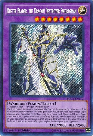 Buster Blader the Dragon Destroyer Swordsman (MP16-EN210) [MP16]