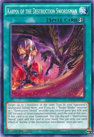 Karma of the Destruction Swordsman (MP16-EN216) [MP16]