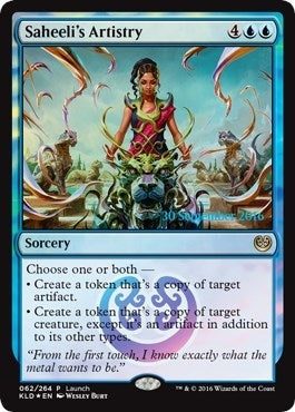 Saheeli's Artistry (Launch) [Kaladesh Promos]