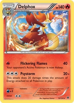 Delphox 13 124 XY Fates Collide (013/124) [PR]
