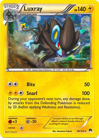Luxray 46 122 Cracked Ice Holo (046/122) [PR]
