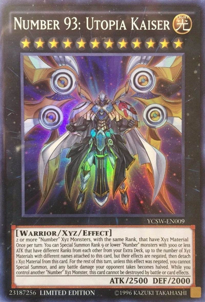 Number 93 Utopia Kaiser Super Rare (YCSW-EN009)